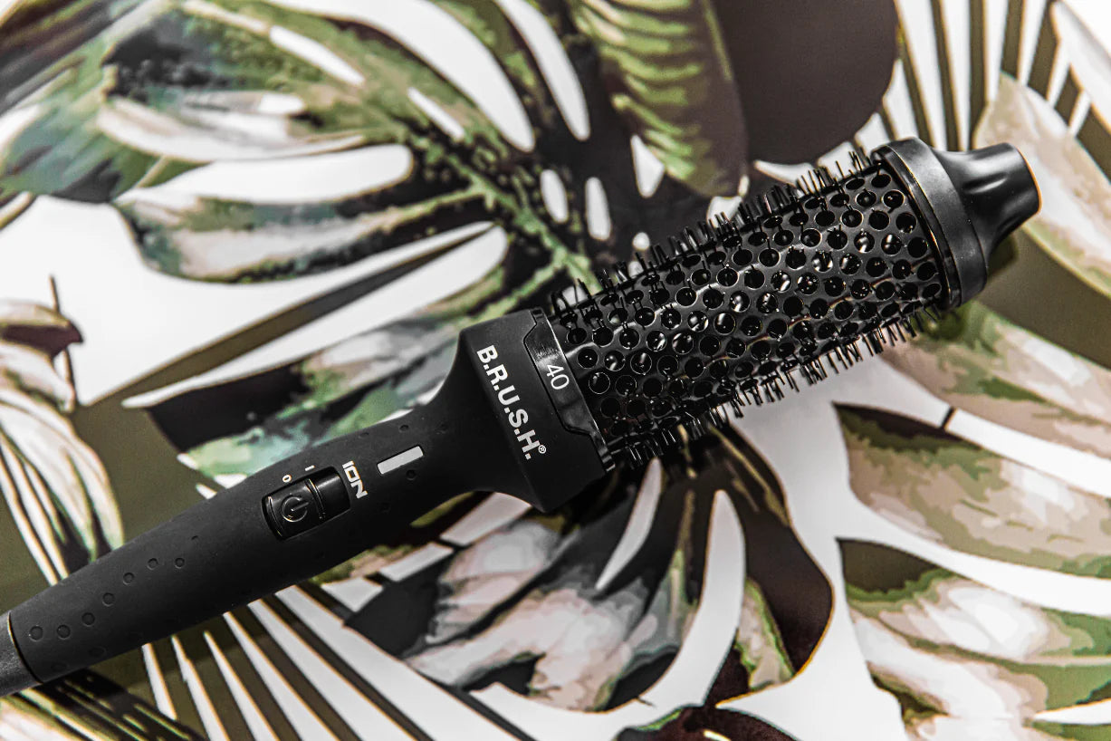 Get Shiny, Healthy Hair with B.R.U.S.H. 30/40 Enriched with Keratin, Macadamia Oil, and Argan Oil