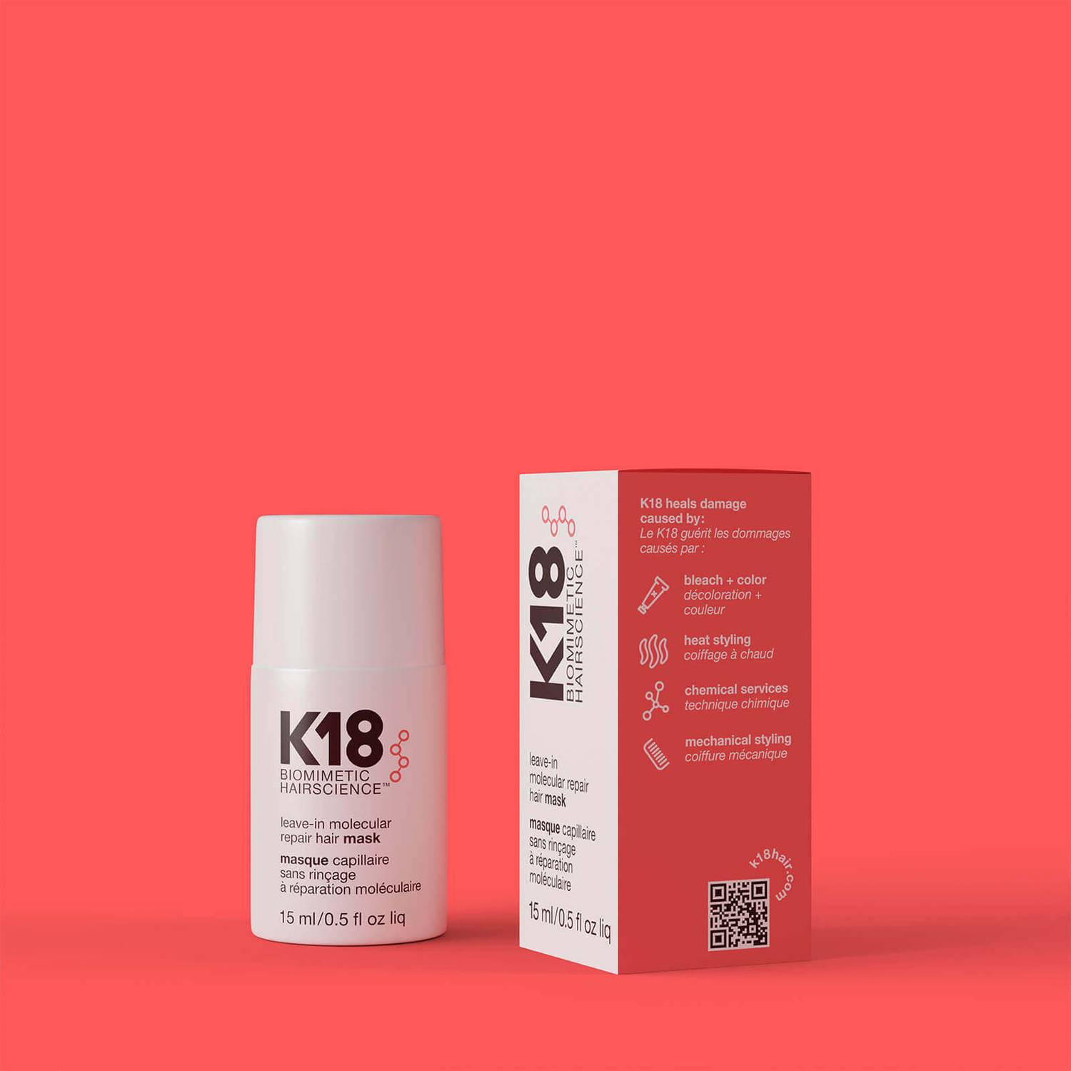 K18 LEAVE-IN MOLECULAR REPAIR HAIR MASK (15ML) - Ultimate Balayage