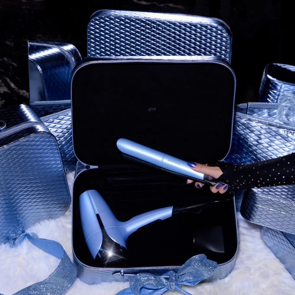 Deluxe Gift Set - Chronos Hair straightener & Helios Hair Dryer in Icy Blue - Ultimate Balayage