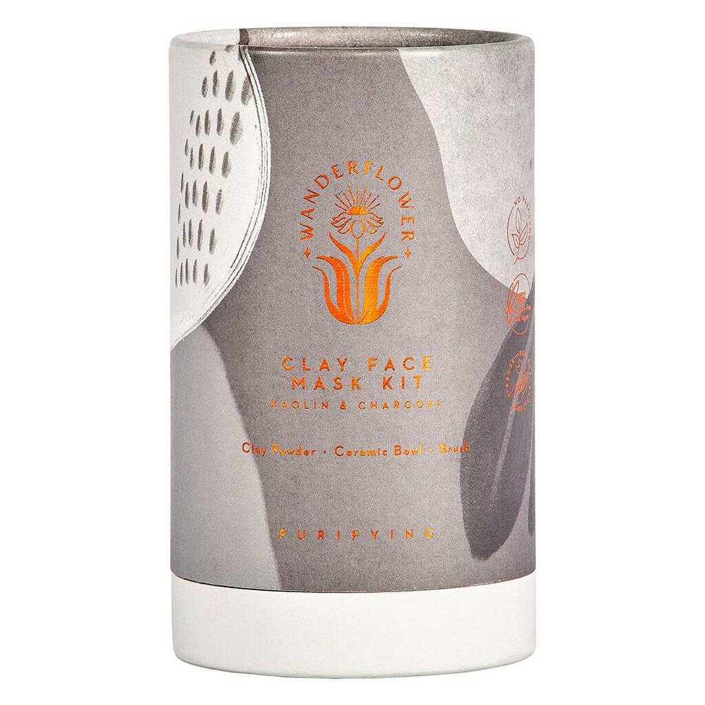 Wanderflower Kaolin & Charcoal Clay Face Mask 3 Piece Kit - Ultimate Balayage