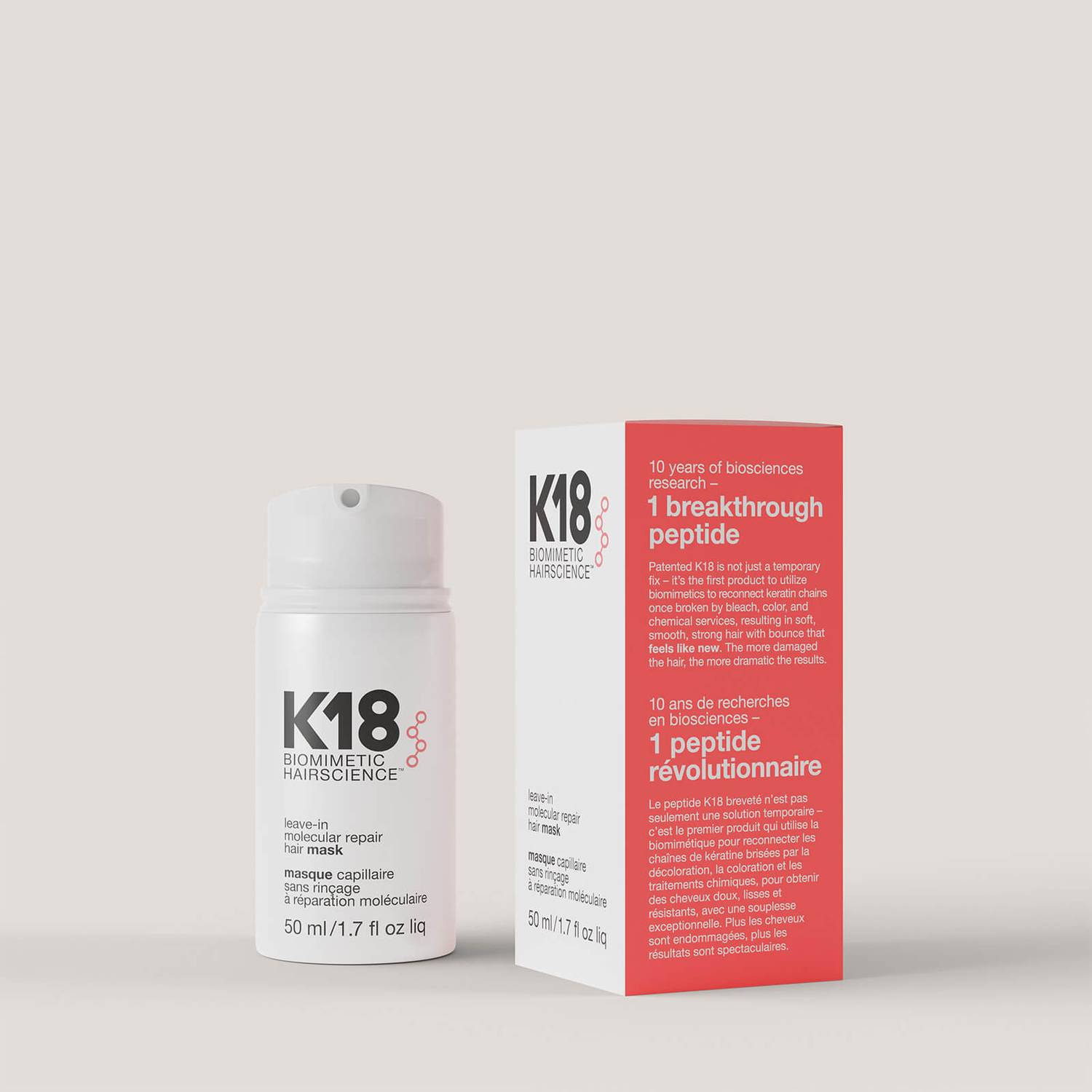 K18 LEAVE-IN MOLECULAR REPAIR HAIR MASK (50ML) - Ultimate Balayage