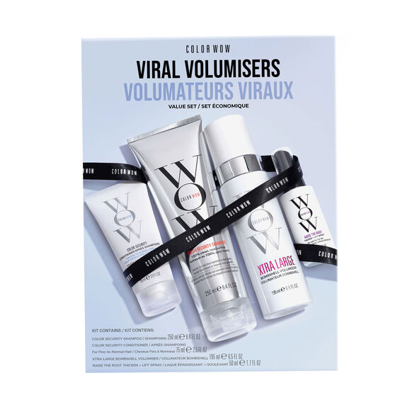Color Wow Viral Volumisers Set | Volumising Shampoo, Conditioner & Styling Trio for Fuller, Bouncier Hair - Ultimate Balayage