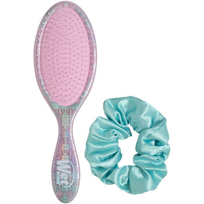 WetBrush Wicked True Friendship Gift Set | Original Detangler + Satin Scrunchie
