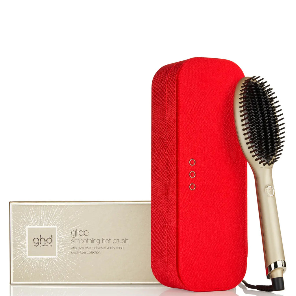 ghd Glide Limited Edition – Smoothing Hot Brush in Champagne Gold - Ultimate Balayage