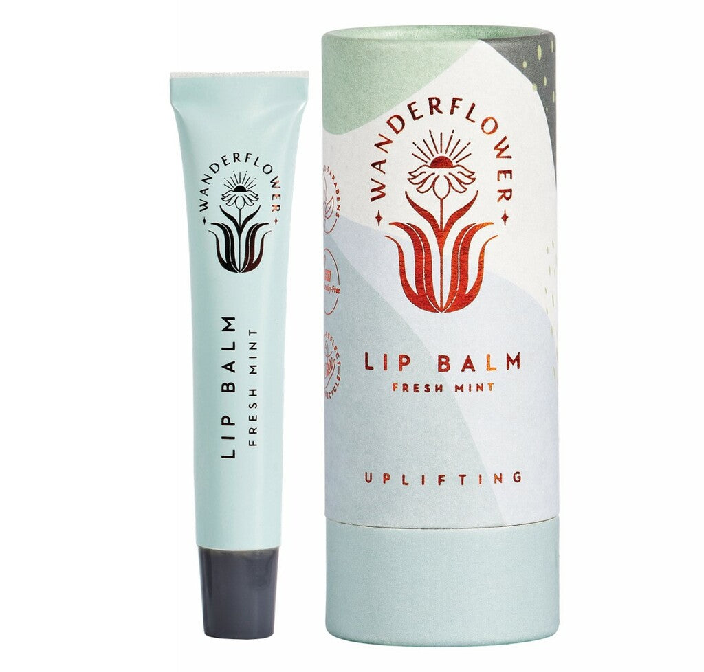 Wanderflower Lip Balm: Uplifting Fresh Mint 12ml - Ultimate Balayage